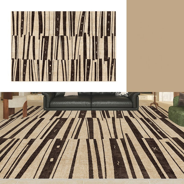 Contemporary Abstract Rugs Next to Bed, Modern Rugs under Dining Room Table, Geometric Modern Carpets for Office, Large Modern Rugs for Living Room-artworkcanvas