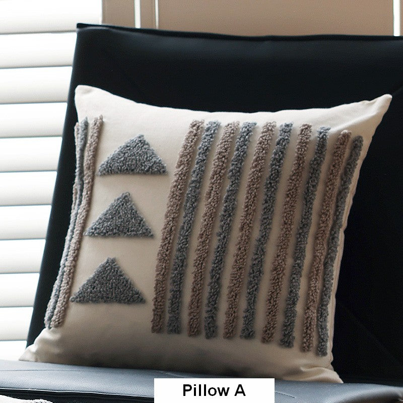 Decorative Pillows for Bedroom, Square Modern Throw Pillows for Couch, Modern Decorative Pillows for Interior Design, Contemporary Modern Sofa Pillow Covers-artworkcanvas