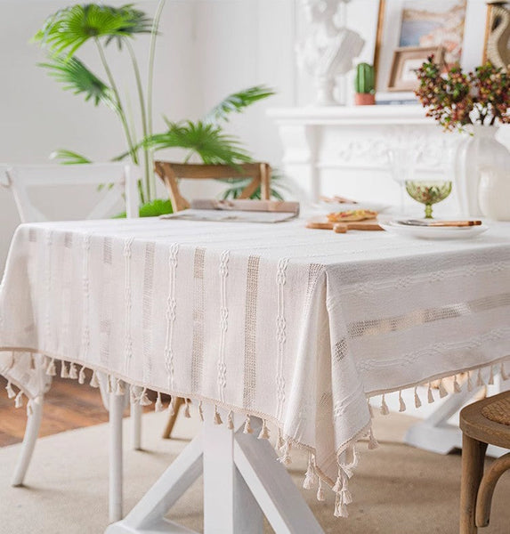 Country Farmhouse Tablecloth, Rustic Table Covers for Kitchen, Linen Rectangular Tablecloth for Oval Table, Large Rectangle Tablecloth for Dining Room Table-artworkcanvas