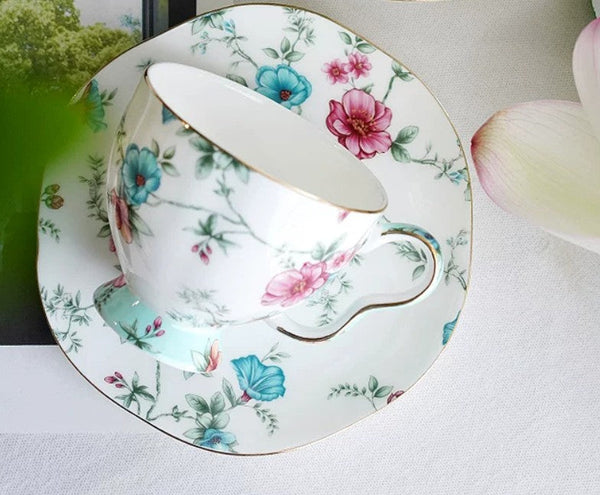 Vintage Tea Cup Set, British Tea Cup with Saucer, Coffee Cup in Gift Box, Porcelain Tea cups, Elegant Coffee Cup, Porcelain Coffee Cups, Afternoon Tea Cup with Saucer Set-artworkcanvas