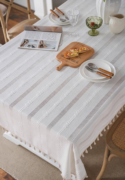 Country Farmhouse Tablecloth, Rustic Table Covers for Kitchen, Linen Rectangular Tablecloth for Oval Table, Large Rectangle Tablecloth for Dining Room Table-artworkcanvas