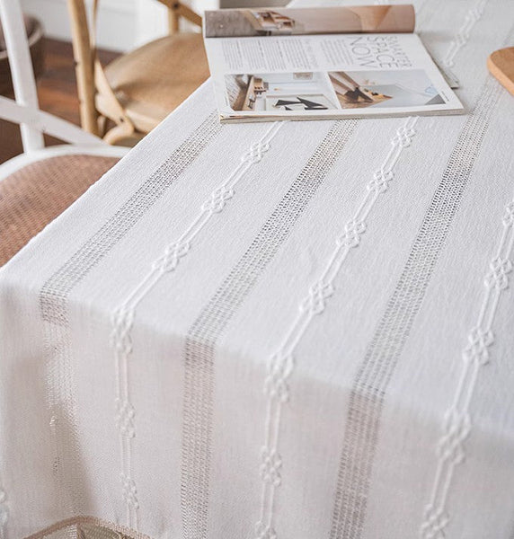 Country Farmhouse Tablecloth, Rustic Table Covers for Kitchen, Linen Rectangular Tablecloth for Oval Table, Large Rectangle Tablecloth for Dining Room Table-artworkcanvas