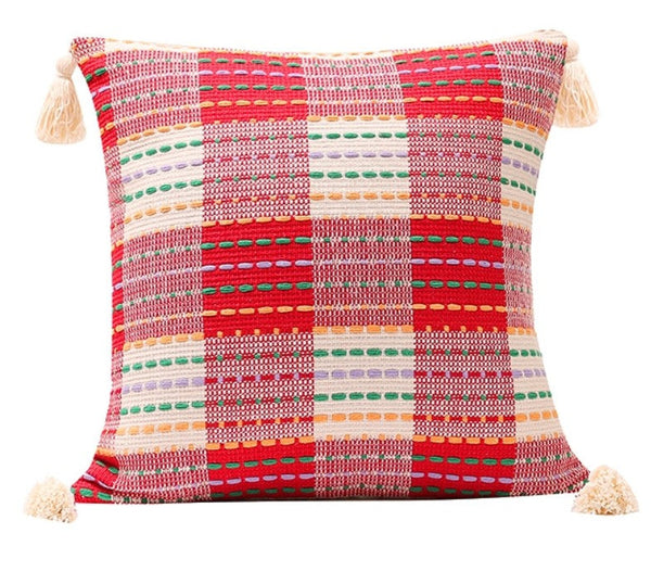 Colorful Modern Sofa Pillows Covers, Modern Sofa Cushion, Decorative Modern Pillows for Couch, Decorative Pillows for Living Room-artworkcanvas