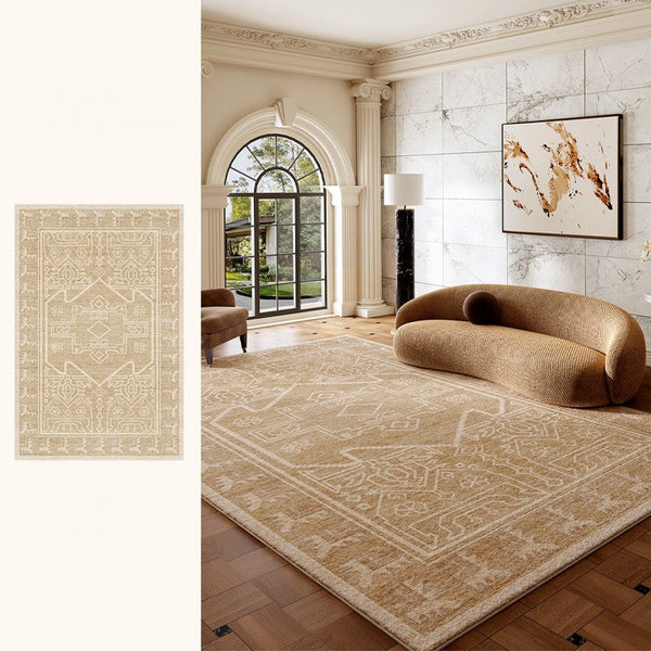Large Modern Rugs under Dining Room Table, Contemporary Abstract Rugs Next to Bed, Geometric Modern Carpets for Office, Vintage Soft Turkish Rug for Living Room-artworkcanvas