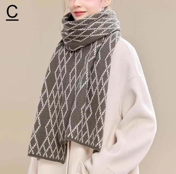 Winter Wool Scarf, Soft Cashmere Scarf for Women, Elegant Wool Scarves, Warm Winter Scarf, Cold Weather Scarf, Fashion Scarf, Christmas Gifts for Her, Holiday Scarf-artworkcanvas