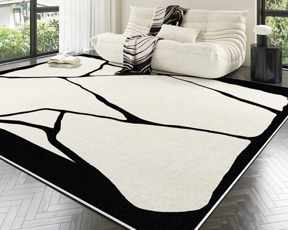 Contemporary Modern Rugs for Bedroom, Large Modern Rugs for Living Room, Extra Large Geometric Modern Rugs for Dining Room-artworkcanvas