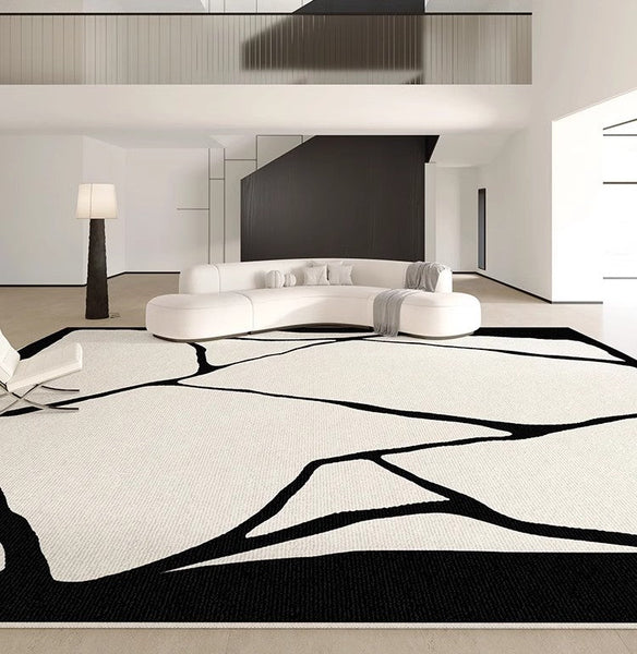 Contemporary Modern Rugs for Bedroom, Large Modern Rugs for Living Room, Extra Large Geometric Modern Rugs for Dining Room-artworkcanvas