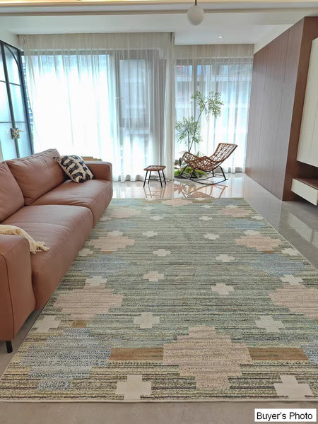 Extra Large Vintage Persian Rugs, Oversized Area Rugs for Living Room, Morocco Green Rugs for Dining Room, Traditional Colorful Moroccan Rug, Vintage Rugs for Bedroom-artworkcanvas