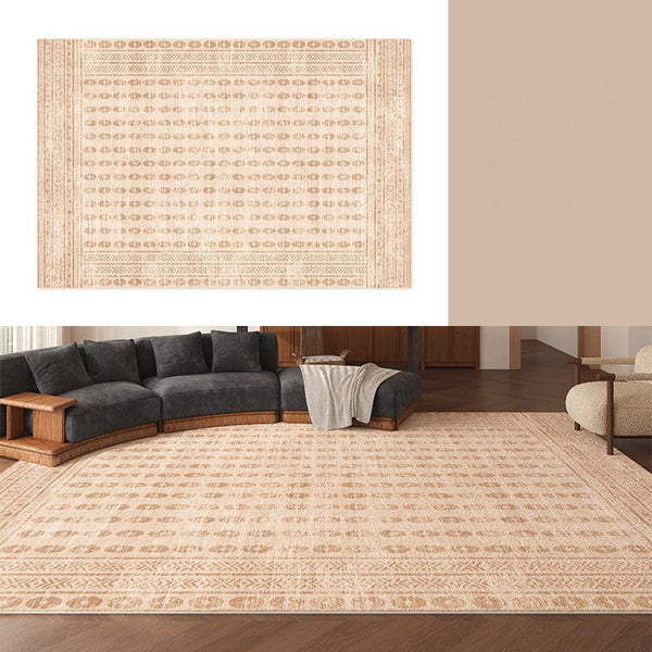 Mid Century Modern Rugs Next to Bed, Contemporary Rugs for Bedroom, Abstract Modern Carpets for Living Room, Modern Rugs for Dining Room-artworkcanvas