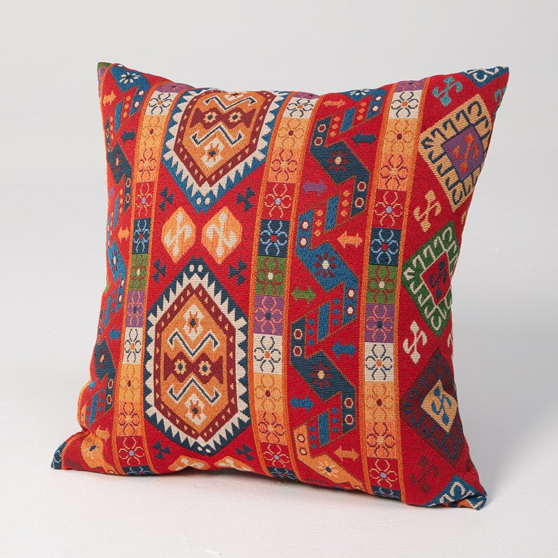 Extra Large Decorative Throw Pillows, Modern Sofa Pillows for Bedroom, Bohemian Decorative Sofa Pillows, Geometric Pattern Chenille Throw Pillow for Couch-artworkcanvas