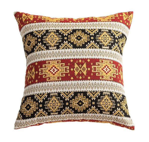 Decorative Throw Pillows, Bohemia Sofa Pillows for Living Room, Geometric Pattern Throw Pillow for Couch, Large Bohemian Decorative Sofa Pillows-artworkcanvas