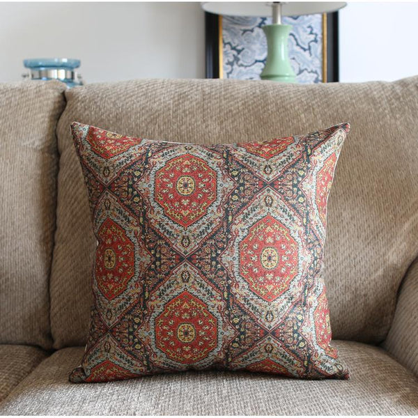 Large Geometric Pattern Throw Pillows, Decorative Pillows for Couch, Decorative Throw Pillow, Sofa Pillows for Living Room-artworkcanvas