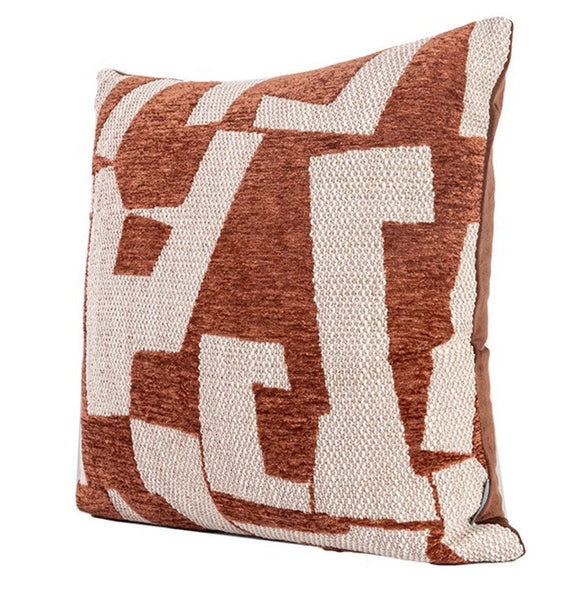 Contemporary Throw Pillow for Living Room, Modern Square Pillows, Large Abstract Throw Pillows for Couch, Modern Sofa Throw Pillows-artworkcanvas