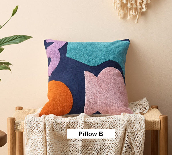 Large Modern Sofa Cushion, Decorative Pillow Covers, Modern Pillows for Couch, Abstract Decorative Throw Pillows for Living Room-artworkcanvas