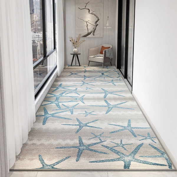 Long Narrow Runner Rugs, Abstract Modern Long Hallway Runners, Entrance Hallway Runners, Entryway Runner Rug Ideas, Kitchen Runner Rugs-artworkcanvas