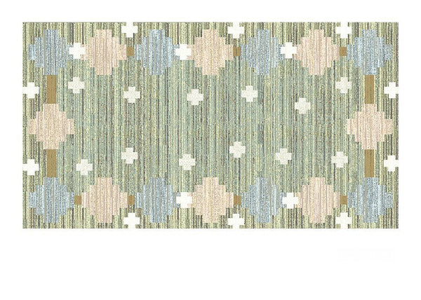 Oversized Area Rugs for Living Room, Morocco Green Rugs for Dining Room, Extra Large Vintage Persian Rugs, Traditional Colorful Moroccan Rug, Vintage Rugs for Bedroom-artworkcanvas
