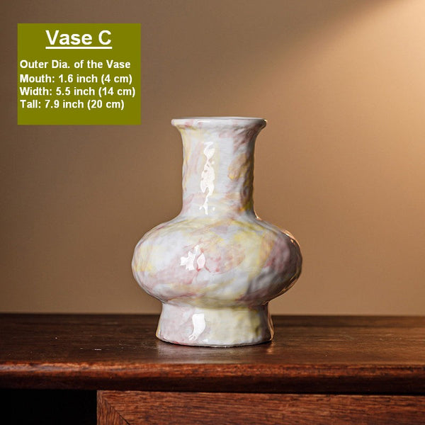 Handmade Water Holding Flower Vases, Modern Bouquet Flower Vases, Centerpiece on Dining Table, Large Flower Vase on Table, Pottery Flower Vases-artworkcanvas