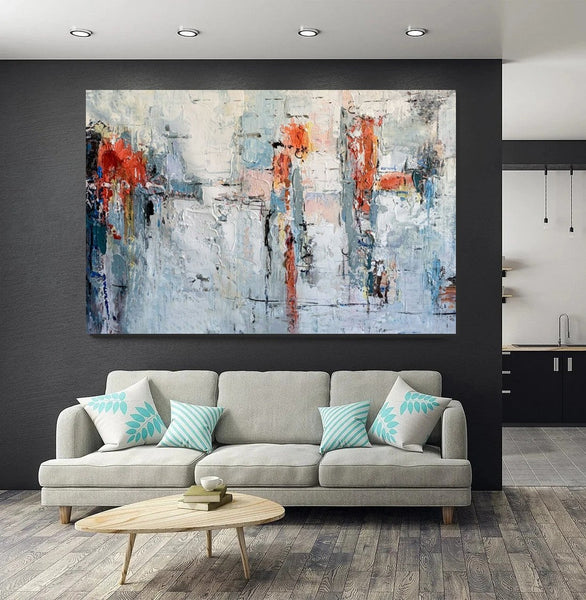Abstract Acrylic Paintings for Living Room, Buy Paintings Online, Heavy Texture Canvas Art, Modern Contemporary Artwork