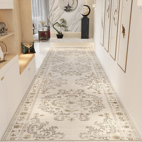 Traditional Morocco Long Narrow Runner Rugs, Extra Long Hallway Runners, 30 feet Non Slip Entrance Runner Rugs, Bedside Runner Rugs, Entryway Runner Rug Ideas-artworkcanvas