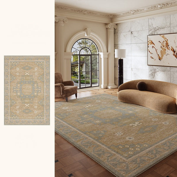 Vintage Soft Turkish Rug for Living Room, Large Modern Rugs under Dining Room Table, Contemporary Abstract Rugs Next to Bed, Geometric Modern Carpets for Office-artworkcanvas