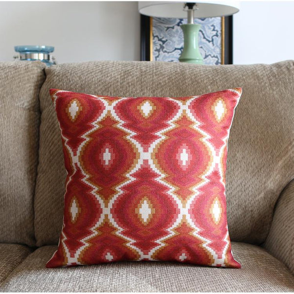Large Geometric Pattern Throw Pillows, Decorative Pillows for Couch, Decorative Throw Pillow, Sofa Pillows for Living Room-artworkcanvas