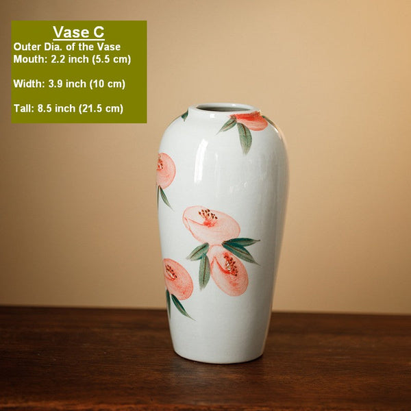 Handmade Water Holding Flower Vases, Modern Flower Vase Centerpiece on Table, Porcelain Flower Vases, Ceramic Bouquet Vases-artworkcanvas