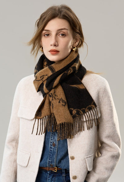 Cold Weather Scarf, Fashion Scarf, Soft Cashmere Scarf for Girls, Elegant Designer Scarf, Holiday Women Scarf, Christmas Gifts for Her, Modern Wool Scarf, Warm Winter Scarf-artworkcanvas