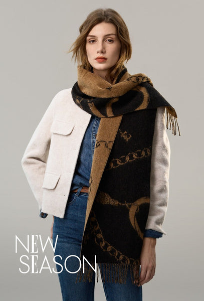 Cold Weather Scarf, Fashion Scarf, Soft Cashmere Scarf for Girls, Elegant Designer Scarf, Holiday Women Scarf, Christmas Gifts for Her, Modern Wool Scarf, Warm Winter Scarf-artworkcanvas