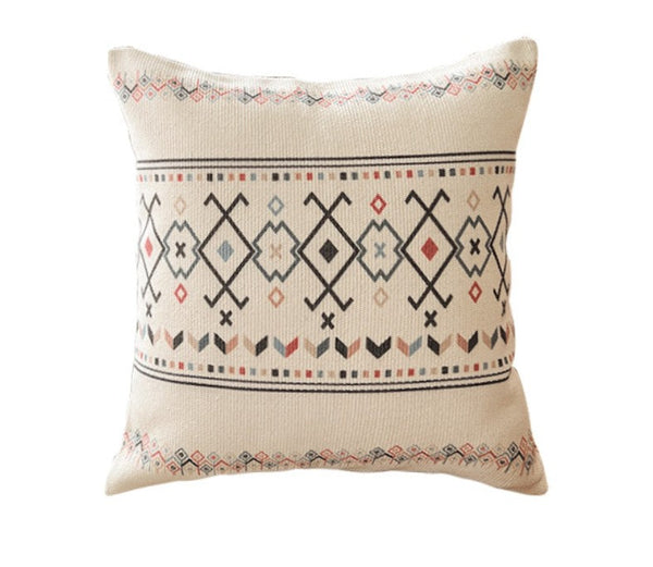 Decorative Sofa Pillow Covers, Decorative Throw Pillows for Dining Room, Bohemian Geometric Modern Pillows, Oriental Square Pillows for Couch-artworkcanvas