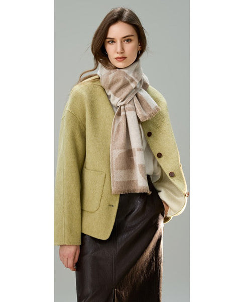 Cold Weather Scarf, Winter Scarf, Soft Cashmere Scarf for Women, Casual Scarf for Women, Modern Wool Scarf for Women, Fashion Designer Scarf-artworkcanvas