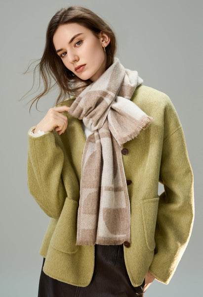 Cold Weather Scarf, Winter Scarf, Soft Cashmere Scarf for Women, Casual Scarf for Women, Modern Wool Scarf for Women, Fashion Designer Scarf-artworkcanvas