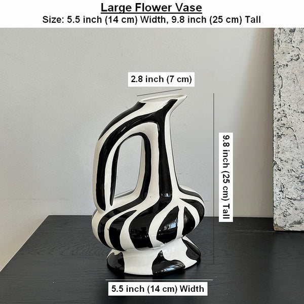 Porcelain Bud Vases, Handmade Water Holding Flower Vases, Modern Ceramic Flower Vases, Small Flower Vases on Table-artworkcanvas