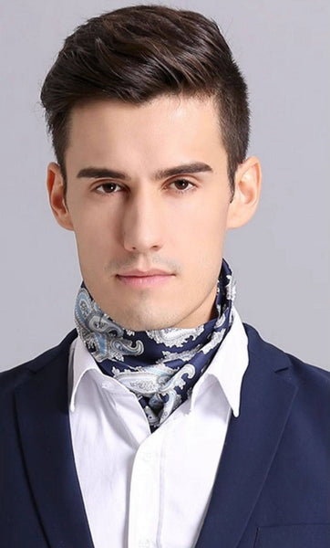 Scarf For Suit Men, Thin Silk Neck Scarf, Short Real Silk Scarf, Mens Short Silk Neckwear, Skinny Silk Scarf Mens, Casual Silk Scarf Men, Lightweight Short Silk Scarf-artworkcanvas