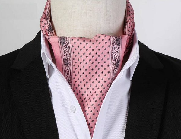 Mens Dress Silk Scarf, Short Silk Ascot Men, Lightweight Short Silk Scarf, Casual Silk Scarf Men, Silk Scarf For Blazer, Mens Summer Silk Scarf-artworkcanvas