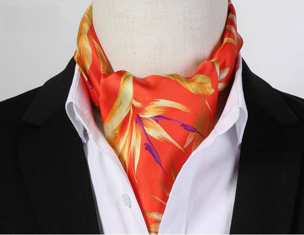 Narrow Pure Silk Scarf, Short Silk Neckerchief Men, Short Silk Ascot Men, Silk Scarf For Blazer, Mens Summer Silk Scarf, Soft Silk Short Scarf, Business Slim Silk Scarf, Mens Thin Silk Neck Scarf-artworkcanvas