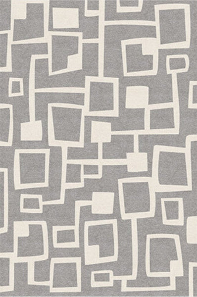 Large Geometric Rugs, Contemporary Area Rugs for Dining Room, Modern Rugs for Living Room, Gray Modern Rugs for Bedroom-artworkcanvas