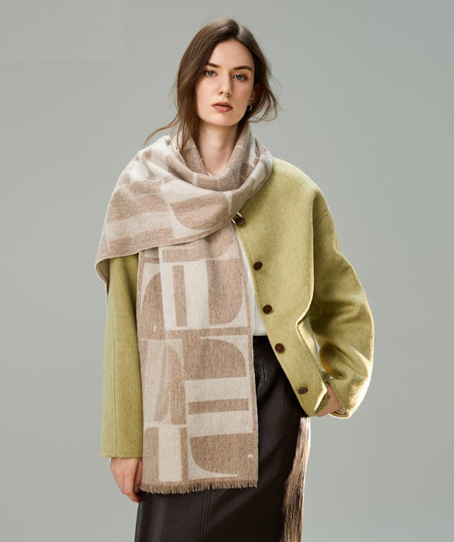 Cold Weather Scarf, Winter Scarf, Soft Cashmere Scarf for Women, Casual Scarf for Women, Modern Wool Scarf for Women, Fashion Designer Scarf-artworkcanvas