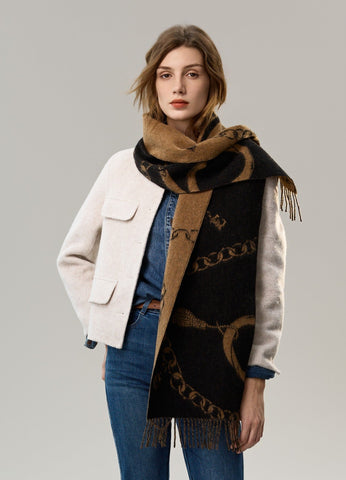 Cold Weather Scarf, Fashion Scarf, Soft Cashmere Scarf for Girls, Elegant Designer Scarf, Holiday Women Scarf, Christmas Gifts for Her, Modern Wool Scarf, Warm Winter Scarf-artworkcanvas