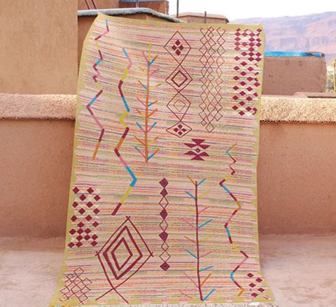 Morocco Rugs for Dining Room, Vintage Persian Rugs, Extra Large Traditional Colorful Moroccan Rug, Bedroom Vintage Rugs, Oversized Area Rugs for Living Room-artworkcanvas