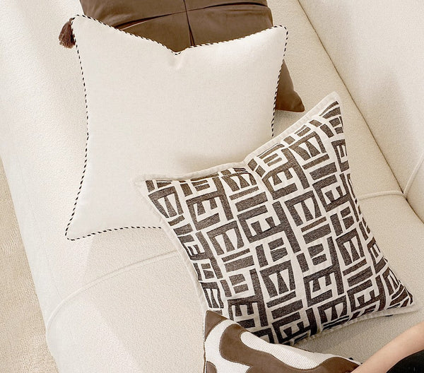 Simple Decorative Pillows for Couch, Contemporary Throw Pillows for Living Room, Modern Sofa Pillows, Modern Square Pillows-artworkcanvas