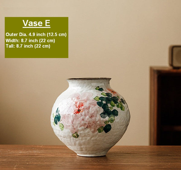 Modern Porcelain Flower Vases, Flower Vases on Table, Handmade Water Holding Flower Vases, Centerpiece on Dining Table, Ceramic Bouquet Vases-artworkcanvas