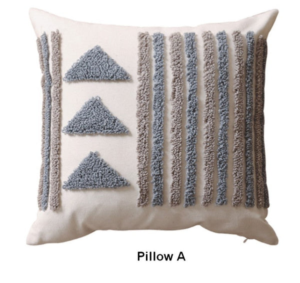 Decorative Pillows for Bedroom, Square Modern Throw Pillows for Couch, Modern Decorative Pillows for Interior Design, Contemporary Modern Sofa Pillow Covers-artworkcanvas