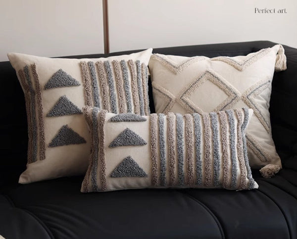 Decorative Pillows for Bedroom, Square Modern Throw Pillows for Couch, Modern Decorative Pillows for Interior Design, Contemporary Modern Sofa Pillow Covers-artworkcanvas