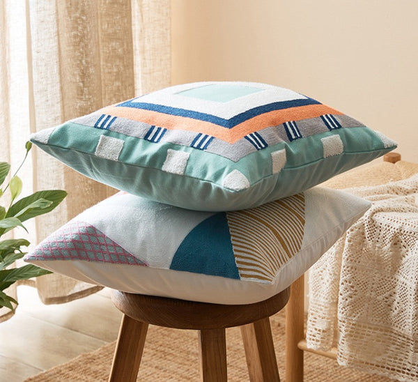 Large Modern Sofa Cushion, Decorative Pillow Covers, Modern Pillows for Couch, Abstract Decorative Throw Pillows for Living Room-artworkcanvas