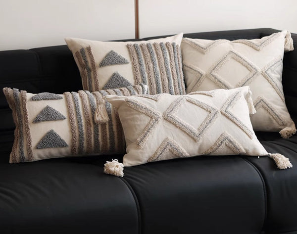 Decorative Pillows for Bedroom, Square Modern Throw Pillows for Couch, Modern Decorative Pillows for Interior Design, Contemporary Modern Sofa Pillow Covers-artworkcanvas