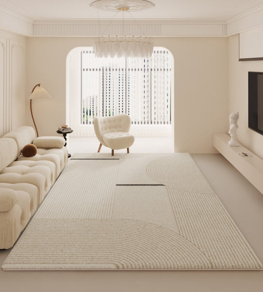 Modern Rugs under Dining Room Table, Abstract Modern Rugs for Living Room, Simple Geometric Carpets for Sale, Contemporary Modern Rugs Next to Bed-artworkcanvas
