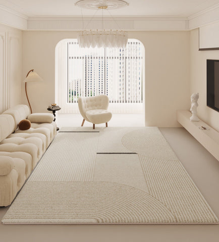 Modern Rugs under Dining Room Table, Abstract Modern Rugs for Living Room, Simple Geometric Carpets for Sale, Contemporary Modern Rugs Next to Bed-artworkcanvas