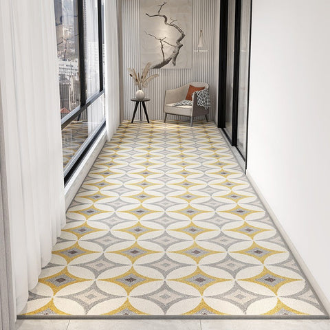 Abstract Modern Long Narrow Runner Rugs, Extra Long Hallway Runners, Non Slip Entrance Hallway Runners, Entryway Runner Rug Ideas, Kitchen Runner Rugs-artworkcanvas