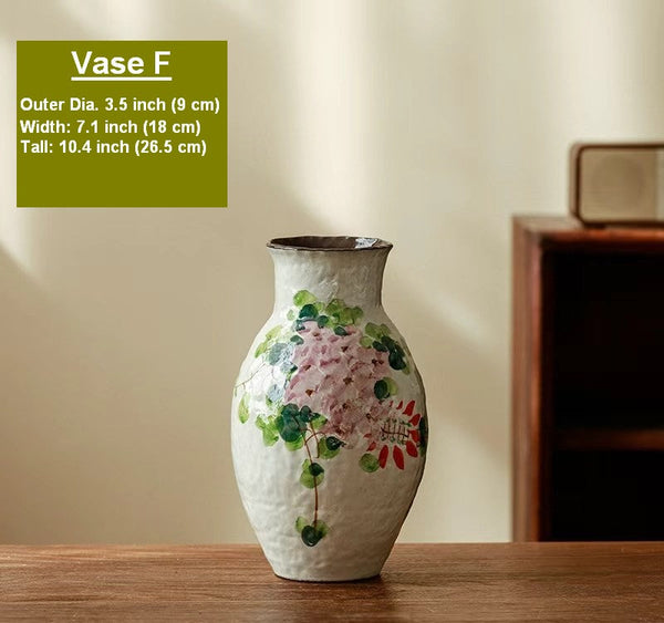 Flower Vases on Table, Handmade Water Holding Flower Vases, Centerpiece on Dining Table, Modern Porcelain Flower Vases, Ceramic Bouquet Vases-artworkcanvas