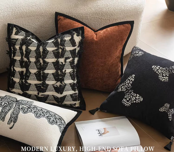 Modern Decorative Pillows for Living Room, Decorative Pillow Covers, Decorative Pillow Arrangement Ideas for Couch, Large Decorative Throw Pillows-artworkcanvas